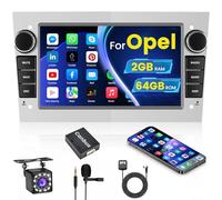 [Upgrade 2G+64G] Inefala Autoradio Android 15 pour Opel Corsa Astra Antara Vectra Meriva Vivaro 7" Écran Tactile GPS Radio avec Mirror Link WiFi FM RDS Radio USB HiFi Mic Caméra de Recul