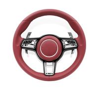 Upgrade Leather Steering Wheel Compatible For Porsche Cayenne Boxster Panamera Cayman 911 991 970 997 718 Steering Wheel Plug and Play(Style 5)
