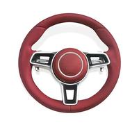 Upgrade Leather Steering Wheel Compatible For Porsche Cayenne Boxster Panamera Cayman 911 991 970 997 718 Steering Wheel Plug and Play(Style 11)