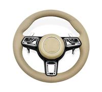 Upgrade Leather Steering Wheel Compatible For Porsche Cayenne Boxster Panamera Cayman 911 991 970 997 718 Steering Wheel Plug and Play(Style 9)