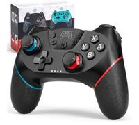 Qumox Manette de jeu Diswoe – Bluetooth – 6 axes – Double moteur – Switch/Switch Lite/PC