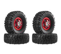 Upgrade Metal RC Wheels and Tires Set pour 1:12 Scale Crawler - Compatible avec MN MODEL1/12 Mn82 LC79 N78 Naughty Dragon RC Cars(R)