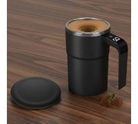 Upgrade Self Stirring Mug, Rechargeable Auto Magnetic Mug Automatic Magnetic Stirrer Coffee Cup Stainless Steel Travel Coffees Mugs Home Office Travel Suitable for Coffee/Milk/Cocoa