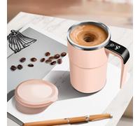 Upgrade Self Stirring Mug, Rechargeable Auto Magnetic Mug Automatic Magnetic Stirrer Coffee Cup Stainless Steel Travel Coffees Mugs Home Office Travel Suitable for Coffee/Milk/Cocoa