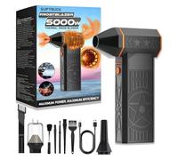 Upgrade SUPTRUCK FROSTBLAZER 5000w Thermal Snow Blower, Portable Defroster for Car Windshield with 3-Speed Efficient Turbine, Fast Melting & Drying for Snow Ice Removal, Dust Cleaning