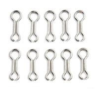 Upgrade Your Tackle Box Lot de 100 plombs et œillets en laiton adaptés aux besoins des pêcheurs à la carpe (M, argenté)