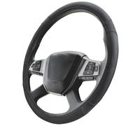 Upgrade4cars Couvre Volant Camion 44-46 cm Noir Simili Cuir Universel | Convient à la plupart des voitures | Revêtement en caoutchouc antidérapant | résistant & pratique