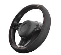 Upgrade4cars Couvre Volant Voiture Rouge | Accessoires Auto Interieur | Taille Universel 37-39 cm | Cadeaux pour Femmes et Hommes | Decoration pour l'été et l'hiver