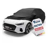 Upgrade4cars Housse Voiture Intérieur Elastique | Bâche Élastique en Tissu Noir | Taille Voitures Particulières - S (370-420 cm)