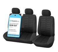 upgrade4cars Housses de Siège de Camion Avant Universelle Noir | Housse de Sieges Auto Universel pour Conducteur et Passager | Accessoires Interieur Gadget