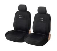 upgrade4cars Housses de Siège de Voiture Avant Universelle Noir | Housse de Sieges Auto Universel pour Conducteur et Passager