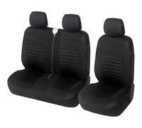 upgrade4cars Housses Sièges Avant pour Fourgon | Housses Protection Universelles Van en Noir