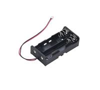 Upgraded 18650 Ba-ttery Holder Parallel Connection - Extended 72mm Dual 3.7V Ba-ttery Case with Nickel Springs, Brass Rivets, UL1007 Wire, PP Resin (UL94-HB)