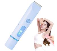 Upgraded 2-in-1 Electric Shaver for Women Legs Armpits - USB Rechargeable Waterproof Hair Remover, Painless Cordless Trimmer with Dual Heads for Sensitive Skin Wet/Dry Use (Blue)