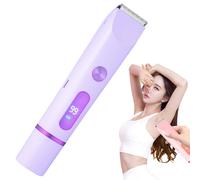 Upgraded 2-in-1 Electric Shaver for Women Legs Armpits - USB Rechargeable Waterproof Hair Remover, Painless Cordless Trimmer with Dual Heads for Sensitive Skin Wet/Dry Use (Purple)