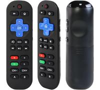 Upgraded 2-In-1 Universal Remote Control With Volume Control For Roku Box/Now Tv Box Remote Control, 2 In 1 Replacement Remote Control For Roku/Now Tv+ Set-Top Box, With 9 Learning Keys
