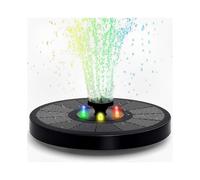 Upgraded 3W Solar Fountain Pump with LED Colorful Lights for Bird Bath, Outdoor Garden Decor Water Feature