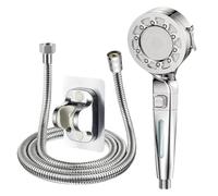 Upgraded 4-speed Multi-function Boost Filter Shower Head Bathroom Accessories One-button Switch Shower(Grey-1.5m)