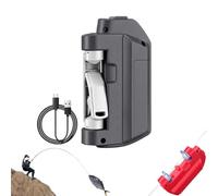 Upgraded Automatic Fishing Knot Tying Tool,Electric Knot Assist,USB Rechargeable Lure Knotters,Fishing Knotting Machine,Quick Tying Device Fishings Hook Tier Knots for Fishings Lovers，Grey