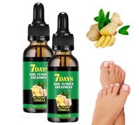 Upgraded Beauras Nail Fungus Treatment New 2025 Formula Beauras 7 Day Nail Fungus Treatment - Strengthen Brittle Peeling Nails, Ginger & Herbal Serum for Toenail & Fingernail Repair (2 Pcs)