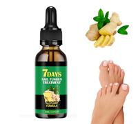 Upgraded Beauras Nail Fungus Treatment New 2025 Formula Beauras 7 Day Nail Fungus Treatment - Strengthen Brittle Peeling Nails, Ginger & Herbal Serum for Toenail & Fingernail Repair (1 Pcs)
