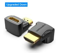 Upgraded Down 1 Piece Vention-Adaptateur HDMI 90 270, convertisseur mâle vers femelle à angle droit résistant, connecteur HD 4K pour HDTV, PS4, Lptop, boîtier TV, prolongateur HDMI ""Nipseyteko