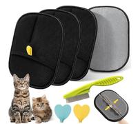 Upgraded Electrostatic Gloves Pet Hair, Electrostatic Hair Removal Glove, Static Hair Removal Glove for Dogs and Cats, Reusable Cat & Dog Hair Remover for Couch, Furniture, Carpet, Car Seat (B,3PCS)