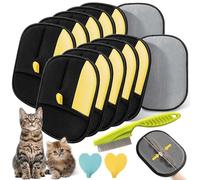 Upgraded Electrostatic Gloves Pet Hair, Electrostatic Hair Removal Glove, Static Hair Removal Glove for Dogs and Cats, Reusable Cat & Dog Hair Remover for Couch, Furniture, Carpet, Car Seat (A,10PCS)