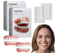 Upgraded Hidone Premium Denture 2025 New Neslemy Hidone Premium Advanced Customized Full Denture Set, Soft Silicone Reline, Natural-Looking Teeth, Comfort-Fit, Waterproof & Lightweight (2 Set)