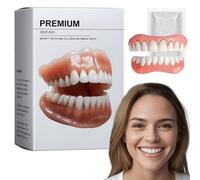 Upgraded Hidone Premium Denture 2025 New Neslemy Hidone Premium Advanced Customized Full Denture Set, Soft Silicone Reline, Natural-Looking Teeth, Comfort-Fit, Waterproof & Lightweight (1 Set)