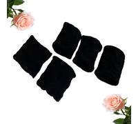 Upgraded High Elasticity Hair Bands, High Ponytail Essentials, Large Stretch Hair Ties Bands, Strong Hold, No Slip, Comfortable and Durable Hair Ties, Ideal for All Hair Types (Black*5)