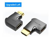 Upgraded Left 1 Piece Vention-Adaptateur HDMI 90 270, convertisseur mâle vers femelle à angle droit résistant, connecteur HD 4K pour HDTV, PS4, Lptop, boîtier TV, prolongateur HDMI ""Nipseyteko