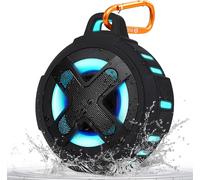 Upgraded Portable Bluetooth Speaker, Ip67 Certified Waterproof Silicone Case, 10W Powerful Bass, 24 Hours Playtime, Small, Floating, Rgb Lights, Clip, For Pool, Beach, Kayak, Gifts