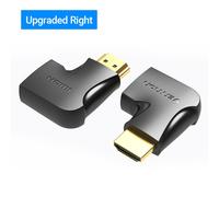 Upgraded Right 2 Pieces Vention-Adaptateur HDMI 90 270, convertisseur mâle vers femelle à angle droit résistant, connecteur HD 4K pour HDTV, PS4, Lptop, boîtier TV, prolongateur HDMI ""Nipseyteko