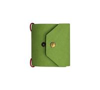 Upgraded Slim Leather Cash Wrap Wallet with 3 Adjustable Snaps, Quick Access Money Organizer, Compact Bill Holder with Elastic Bands for Daily Carry，Vert