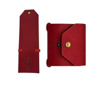 Upgraded Slim Leather Cash Wrap Wallet with 3 Adjustable Snaps, Quick Access Money Organizer, Compact Bill Holder with Elastic Bands for Daily Carry，Rouge