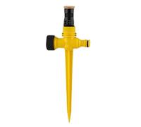 Upgraded Sprayer Auto Irrigation System Sprinkler, 360° Rotation Garden Sprinklers with Quick Connectors, 90°/180°/360°, Adjustable Garden Water Sprinkler Tool Big Sprinkler (Yellow-A)