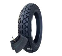 Upgraded Tyre Ensemble de pneus et Chambres à air Dirt Bike Street 3.00-12 | 3.00 12 80/100-12 Pneu avec Chambre à air for Dirt Pit Bike | 52J 6PR