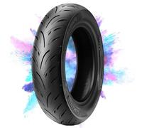 Upgraded Tyre Pneu 80/80-12 for Scooter | 80 80 12 Pneus Tubeless Semi Hot Melt Roue Avant ou Arrière | s'adapte sur Une Jante de 12 Pouces | Fournit Une Traction fiable