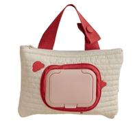 Upgrades Broderie Bébé Cas Suspendu Lingette Humide Sac Coton Lin Accessoire Grande Taille pour Parents Brodé Ours Mouche Lingettes Pochettes