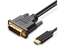 UPGROW USB C to DVI Cable - 4K@30Hz Thunderbolt to DVI Cable, 6FT USB Type-C to DVI Female, Support 2017-2020 MacBook Pro, Surface Book 2, Dell XPS 13, Galaxy S10