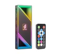 upHere Contrôleur ARGB pour PC,Régulation Thermique PWM 5V 3 PIN,Hub à Télécommande Sans Fil,Hub ARGB,Fan Hub,RGB Controller PC pour Ventilateurs de Boîtier,Synchronisation d'Éclairage RGB,P12PARGB BK