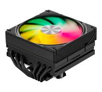 upHere gaming ARGB Refroidisseur CPU Ventirad Low-Profile,85mm Hauteur Ventirad PC,6 Caloducs Ventirad CPU,MINI ITX AM4 Profile Design,180W TDP Refroidisseur CPU,120mm RGB Ventilateur,avec AMD&Intel