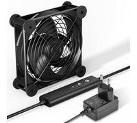 upHere Ventilateur Gaming PC 120mm Ultra Silencieux avec Contrôleur de Vitesse, AC 12V Double Roller Ball, Cinq Réglable, pour PC/Playstation/TV Box, 1PCS (U2DC1-1)