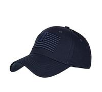 Uphily Chapeaux drapeau américain, 0710 Noir, One Size-M