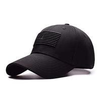 Uphily Chapeaux drapeau américain, noir, M/taille unique