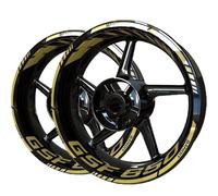 UPIKIT Autocollants réfléchissant de Jante Autocollant Roue Moto À L'intérieur pour Suzuki GSF650 GSF 650 Bandit Autocollants Moyeu Jante Bande Autocollante Réfléchissante Autocollant(Couleur 3)