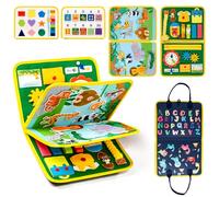 Uping Busy Board Jeux Montessori Jouet Enfant 2 3 4 Ans Jouet d'Activité et de Développement Cadeau Fille Garçon 2 3 4 Ans Jeu Educatif Apprendre Motricité Fine et Compétences de Vie
