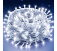 Uping Guirlande Lumineuse Sapin de Noël 300LED 30M Guirlande Lumineuse Extérieure Intérieur Guirlande Led Exterieur Decoration Noël Guirlande Electrique Sapin (Blanc Froid)