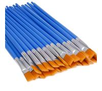Upins 30pcs Pinceaux Plats, Petit Pinceau en Vrac pour La Peinture De Détail
